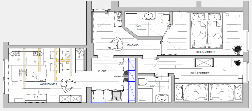 Ticklhof | Apartment Hüttenzauber | Grundriss