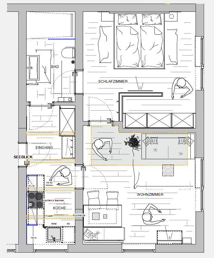 Ticklhof | Apartment Seeblick | Grundriss