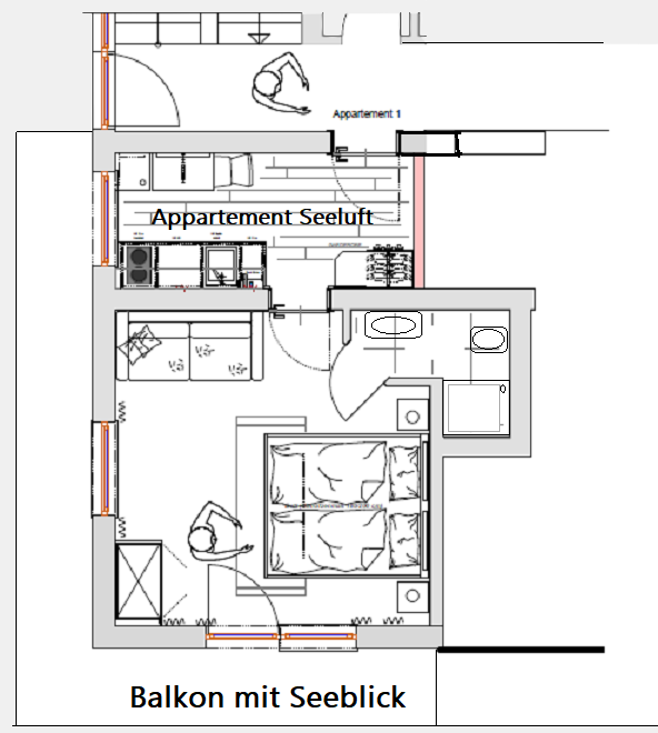 Ticklhof | Apartment Seeluft | Grundriss